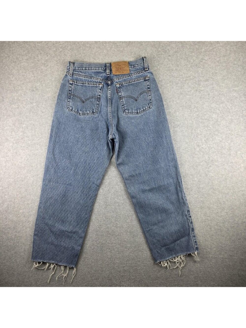 Vintage Y2K Levi's 560 Jeans Womens 10 Loose Fit Cropped Raw Hem Denim